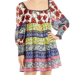 Alice + Olivia Rowen Printed Tunic Dress